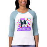 ღ╬♥K-POP-Addiction 3/4 Sleeve Raglan (Fitted)♥╬ღ T Shirt