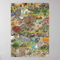 シマダ タカヒコ Everyone is Sleeping Print