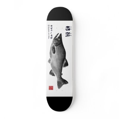 チミケップ湖！北海道　スケートボード！GYOTAKU 　ART　JAPAN by japanart