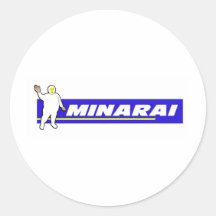 ヒーロー見習　ミシュラン風 丸形シールステッカー