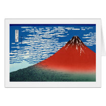 凱風快晴 Red Fuji 葛飾北斎 Hokusai Greeting Cards