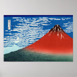 凱風快晴 Red Fuji 葛飾北斎 Hokusai Posters