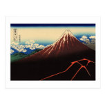 山下白雨, 北斎 Thunder and Mount Fuji, Hokusai, Ukiyo-e Postcards