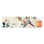 文鳥とコブシ, 北斎 Java Sparrow and Kobushi, Hokusai