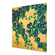 朝顔（部分）, 其一 Morning glory(detail), Kiitsu Gallery Wrapped Canvas