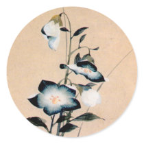 桔梗, 北斎 Chinese bellflower, Hokusai Ukiyo-e
