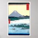 歌川広重の冨士三十六景 三保松原 posters