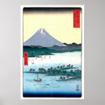 歌川広重の冨士三十六景 三保松原 posters
