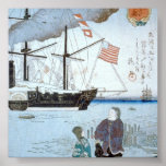 歌川広重 Foreigners' Ship, Utagawa Hiroshige posters