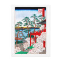 歌川広重 Kiyomizu Hall, Shinobazu Pond, Hiroshige postcards