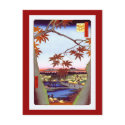 歌川広重 Maple Trees and Tekona Shrine, Hiroshige postcards