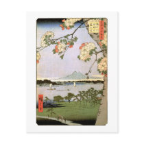 江戸の桜, 広重 Cherry Blossoms of Edo, Hiroshige
