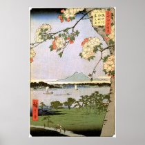 江戸の桜, 広重 Cherry Blossoms of Edo, Hiroshige