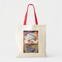 江戸の紅葉, 広重 Maple of Edo, Hiroshige, Ukiyo-e Bag