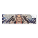滝に打たれる僧, 国芳 Monk in the Waterfalls, Kuniyoshi Bumper Sticker