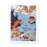 猫と金魚, 国芳 Cat and Goldfish, Kuniyoshi, Ukiyo-e Post Cards