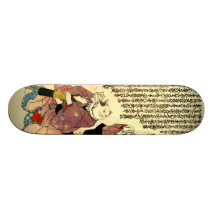 猫の役者, 国芳 Actors of The Cat, Kuniyoshi, Ukiyo-e Skate Deck
