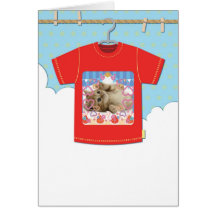 猫Tシャツ グリーティング・カード