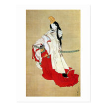 白拍子, 北斎 Shirabyōshi Dancer, Hokusai, Ukiyo-e Postcard
