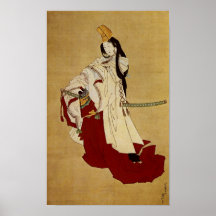 白拍子 Shirabyōshi 葛飾北斎 Katsushika Hokusai Print