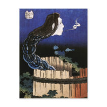 皿屋敷/Ghost Emerging From Well, 葛飾北斎/Hokusai Postcards