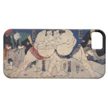 相撲, 国芳 Sumo Wrestling, Kuniyoshi, Ukiyo-e iPhone 5 Case