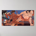 相撲, 歌川国芳 Sumo wrestling, Kuniyoshi Posters