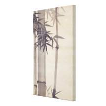 竹, 其一 Bamboo, Kiitsu, Japan Art Stretched Canvas Print