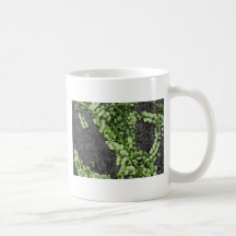 苔緑の侘び寂び コーヒーマグカップ