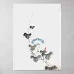 葛飾北斎 Morning Glory Blossom,  Hokusai posters