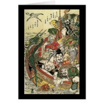 葛飾北斎 Seven Gods of Good Fortune Hokusai Cards