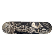 雲龍図, 曾我蕭白 Dragon with Cloud, Sumi-e Skate Board Decks