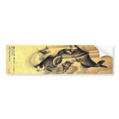 鯉と亀, 北斎 Carps and Turtles, Hokusai, Ukiyoe by ukiyoemuseum
