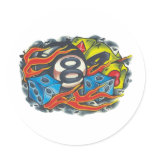 00001 Bola 8 Llamas Stickers