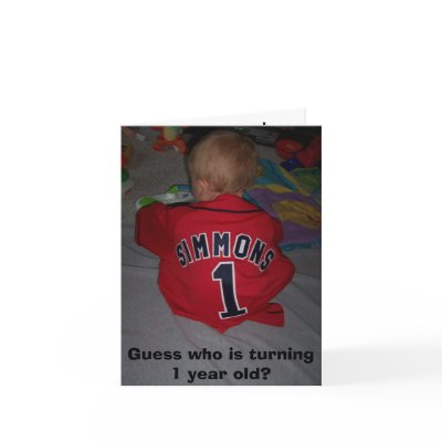 000_0191, Guess who is turning 1 year old?  Cards by mbarnas
