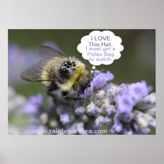 001030CD Bee Accessorised Poster