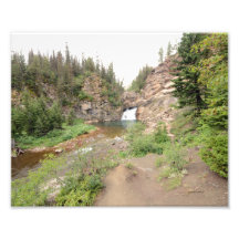 0017 8/12 Running Eagle falls in Glacier Photograph