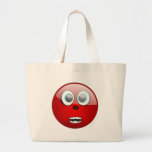 0021_Vector_Clipart funny faces red laughs express Tote Bag