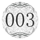 003 Area Code Round Stickers