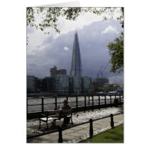 00602: A Quiet Seat by the River. Greeting Card