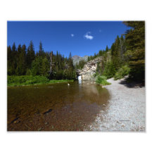 0093 8/12 Running Eagle Falls in Glacier Photo
