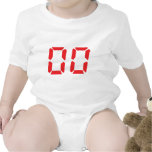 00 red alarm clock number zero zero t-shirts