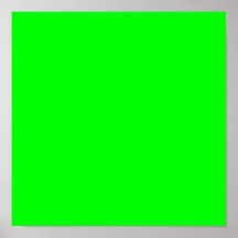 00FF00 Lime Green Posters