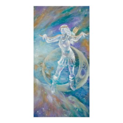 01 Artemis Moon Photo Card by DianaHume