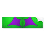 01 Green & Purple Bumper Sticker