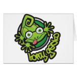 01 Horny Gecko Logo colour Greeting Cards