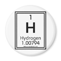 01 Hydrogen Refrigerator Magnet