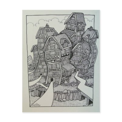 01 Inking 4 by Piliero Post Cards by piliero