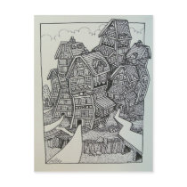 01 Inking 4 by Piliero Post Cards