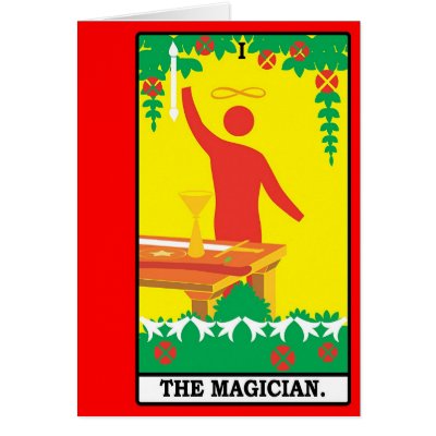 01 THE MAGICIAN GREETING CARD by isisish